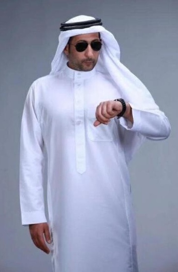 Qamis blanc de marque Al Haramain manches longues pour homme - Couleur  blanche - Prêt à porter et accessoires sur