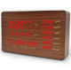 Horloge coranique en Bois avec Adhan (appel a la priere) et Haut-parleur Bluetooth sans fil Temperature - Quran Azan Clock Speaker "SQ600" - 8GB)