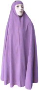 Grande cape - Hijab long de priere pour femme - Couleur violet