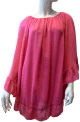 Top de type poncho pour femme - Taille standard - Couleur rose-lilas