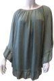 Top de type poncho pour femme - Taille standard - Couleur vert kaki