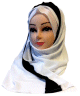 Hijab 1 piece tube avec bande (differentes couleurs disponibles)