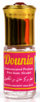 Parfum concentre sans alcool Musc d'Or "Dounia" (3 ml) - Pour femmes