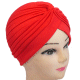 Bonnet style egyptien de couleur rouge