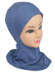 Hijab cagoule une piece de couleur bleu clair