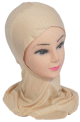 Hijab cagoule une piece couleur beige