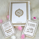 Coffret/Pack Cadeau blanc dore pour homme ou femme musulmane : Le Saint Coran (arabe), Chapitre Amma (Jouz' 'Amma) et La citadelle du musulman bilingue
