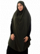 Grande cape - Hijab long de priere pour femme avec fentes - Couleur kaki
