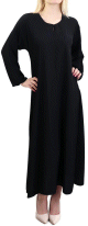 Robe Abaya Simple de Dubai - Couleur Noir