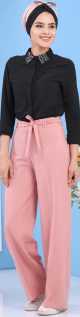 Pantalon ample pour femmes - Couleur Vieux Rose (Grandes tailles)