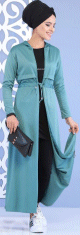 Robe longue zippee a capuche pour femme (Plusieurs couleurs disponibles)