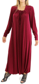 Robe decontractee et fluide - Combinaison Sarouel/Pantalon pour femme - Couleur Prune