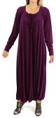 Robe decontractee et fluide - Combinaison Sarouel/Pantalon pour femme - Couleur Violet