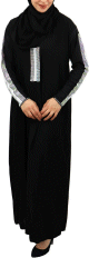 Robe Abaya Dubai avec son chale assorti (hijab pour femme musulmane voilee)