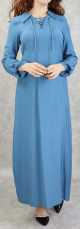 Robe longue mi-saison casual pour femme - Couleur bleue
