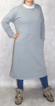 Tunique longue Sportswear en coton avec une grande poche pour femme - Couleur gris chine