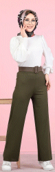 Pantalon femme (Vetement Mode Musulmane) - Couleur kaki