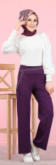 Pantalon femme (Boutique Vetement pour femme voilee) - Couleur violet