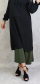 Pantalon femme Jupe-Culotte a taille plissee avec sa ceinture (Plusieurs couleurs disponibles)