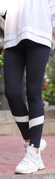 Legging femme - Pantalons leggings moulants femme pour sport - Couleur Bleu marine