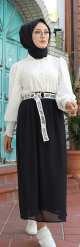 Jupe femme ample et evasee (Mode musulmane) - Couleur Noir