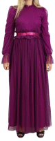 Robe de soiree en tulle pour femme - Couleur violet