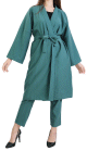 Ensemble femme 2 pieces veste kimono et pantalon - Couleur Vert