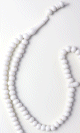 Chapelet (Sabha) 99 boules (perles) - Couleur blanc