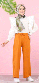 Pantalon femme (Vetement femme voilee) - Couleur orange