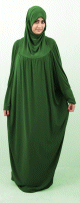 Jilbab ample une piece - Marque Best Ummah (Boutique Jilbeb femme musulmane) - Couleur Vert gazon