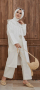 Veste casual pour femme - Couleur blanc