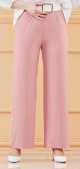 Pantalon ete style habille (Vetement chic pour femme voilee) - Couleur rose