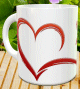 Mug cadeau message a coeur ouvert - Tasse personnalisable a offrir a une personne qu'on aime