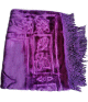 Tapis de priere adulte unie avec motifs - Ultra-doux type velours - Couleur violet