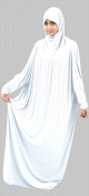 Jilbab ample une piece - Marque Best Ummah (Boutique Jilbeb femme musulmane) - Couleur blanc