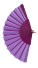 Eventail depliable - Couleur violet