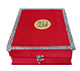 Coffret Cadeau pour Coran ou livres avec inscription islamique - Couleur rouge