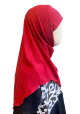 Hijab a enfiler pour fillette - Couleur Rouge