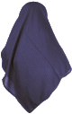 Grand foulard bleu nuit (1,20m)