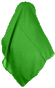 Grand Hijab (foulard carre 1m50) de couleur vert pistache en tissu crepe