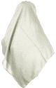 Grand Hijab (foulard carre 1m50) de couleur blanc casse en tissu crepe