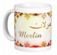 Mug prénom français masculin "Merlin" - مرلان Mug prénom français masculin "Merlin" - مرلان